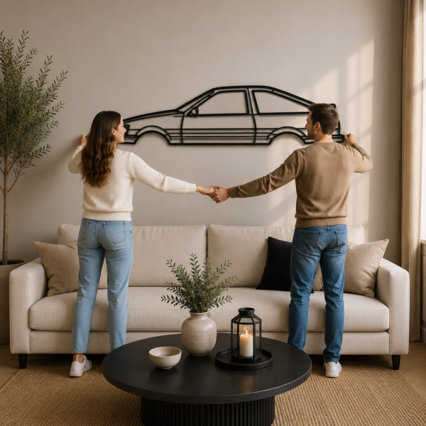 AE86 Levin Classic Silhouette Metal Wall Art