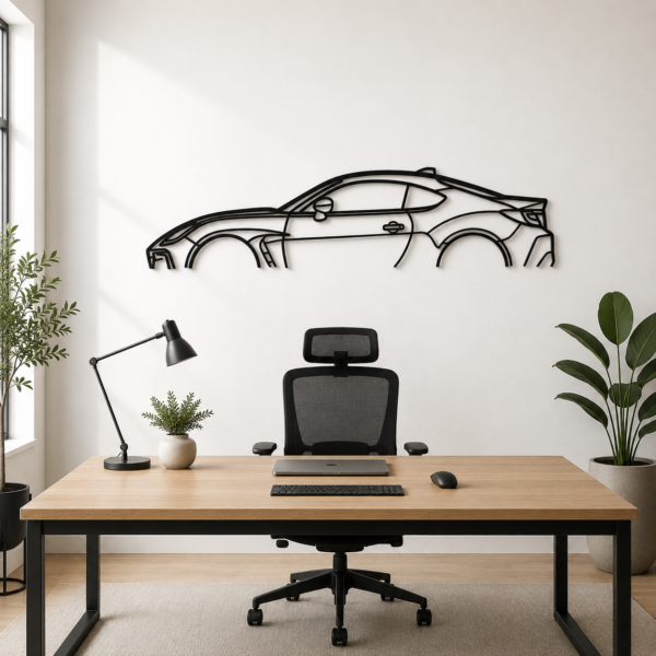 BRZ 2021 Classic Silhouette Metal Wall Art