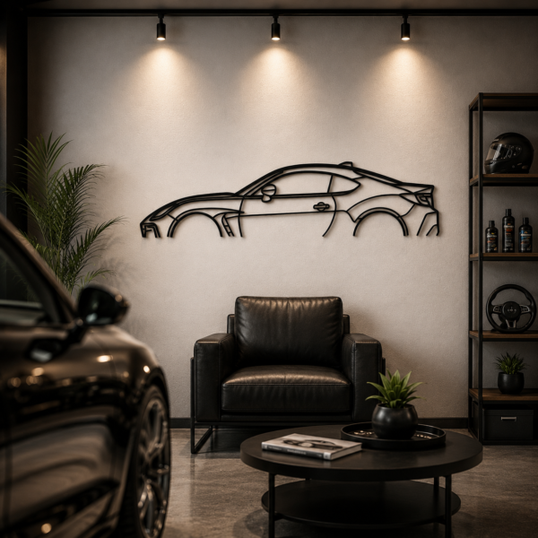 BRZ 2021 Classic Silhouette Metal Wall Art