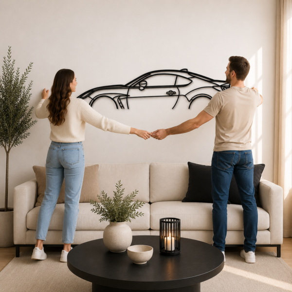 BRZ 2021 Classic Silhouette Metal Wall Art
