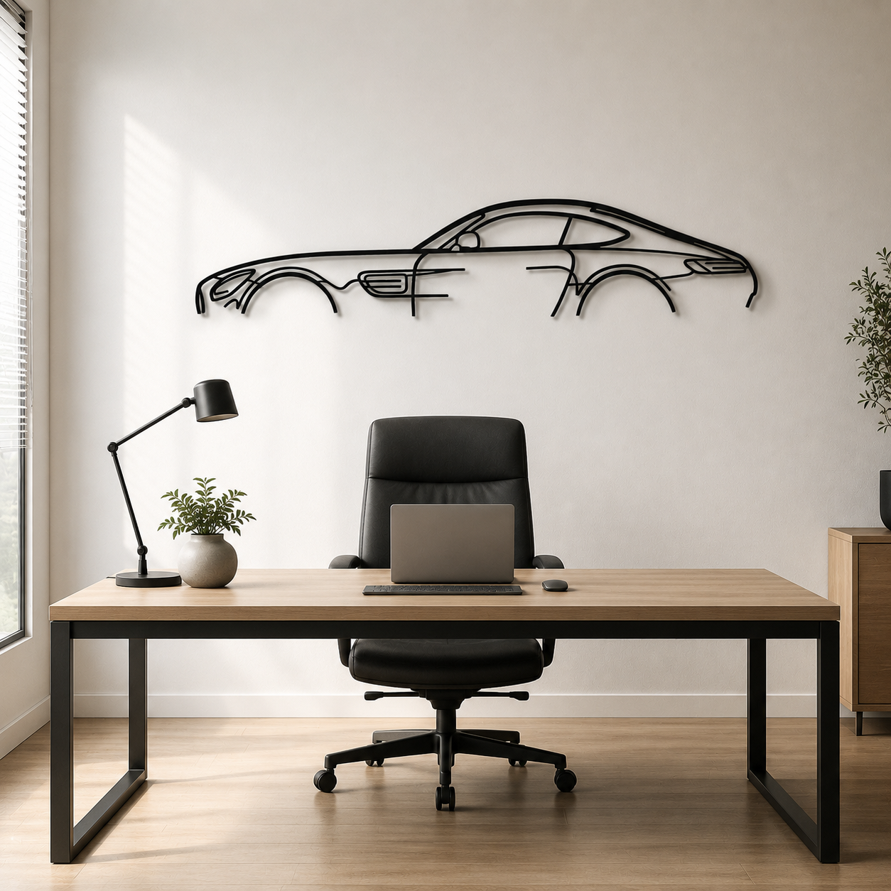 AMG GT Classic Metal Silhouette Wall Art