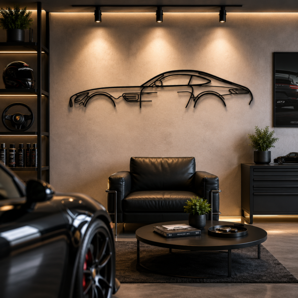 AMG GT 2018 Classic Silhouette Metal Wall Art