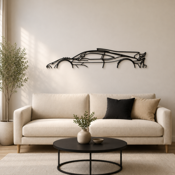 AMG One Classic Silhouette Metal Wall Art