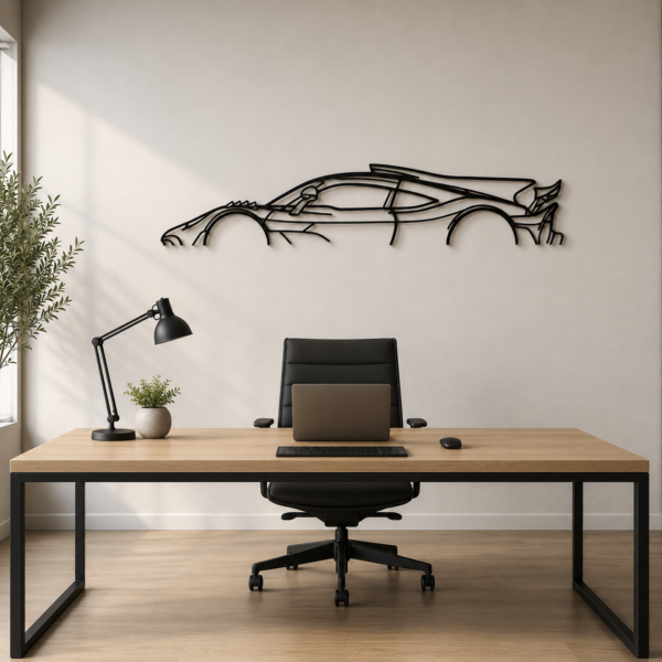 AMG One Classic Silhouette Metal Wall Art