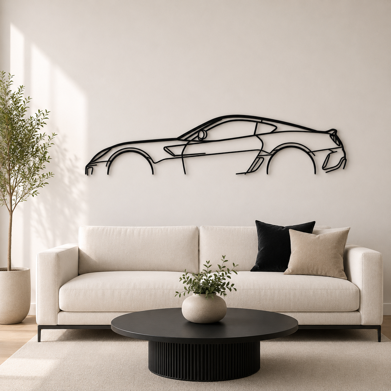 599 GTO Classic Silhouette Metal Wall Art