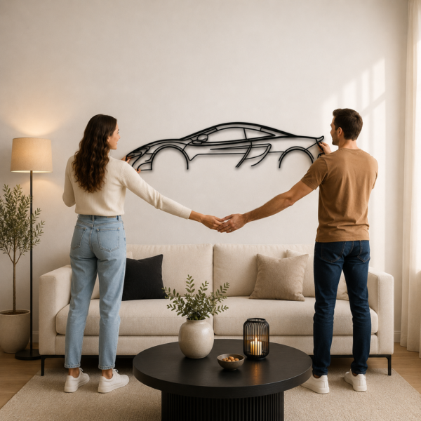 675 LT Classic Silhouette Metal Wall Art
